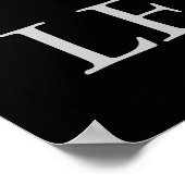 Poster de l'aigle de leadership motivationnel noir (Coin)