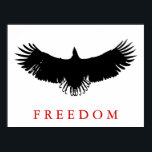 Poster de l'Aigle Landing de la liberté d'art pop<br><div class="desc">Liberté et courage Motivational Eagles Images - Eagles chauves sans peur - Photos d'aigle américain - Eagle patriotique effrayante Têtes d'aigle,  Aigles volants,  Aigle atterrisseur</div>