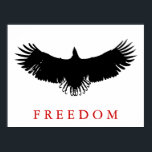 Poster de l'Aigle Landing de la liberté d'art pop<br><div class="desc">Liberté et courage Motivational Eagles Images - Eagles chauves sans peur - Photos d'aigle américain - Eagle patriotique effrayante Têtes d'aigle,  Aigles volants,  Aigle atterrisseur</div>