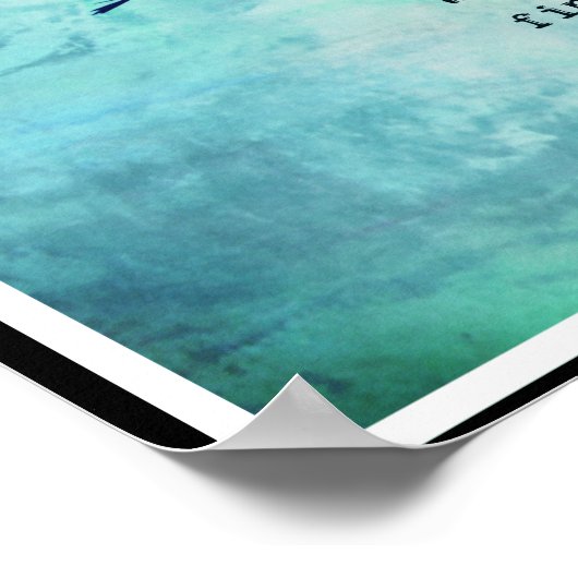 Poster de l'aigle Psaume 91 16" x 12" (Matte) (Coin)