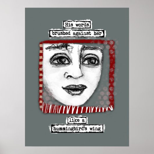 Poster de l'aile de colibri Mur Art (Devant)