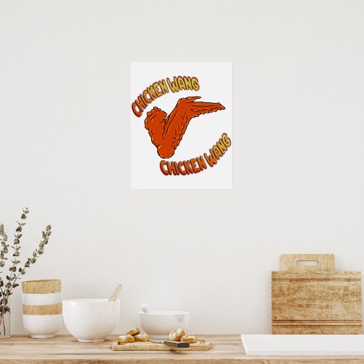 Poster de l'aile de poulet (Cuisine)