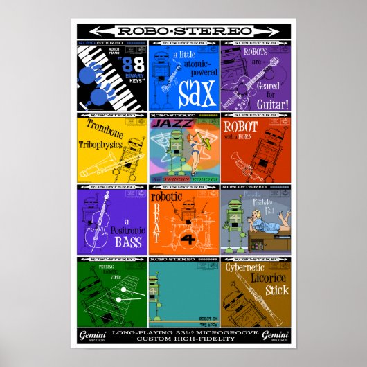 Poster de l'album d'automne du lac ROBO-STEREO (Devant)