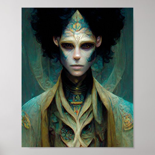 Poster de l'Alien Man Sci-Fi Art (Devant)