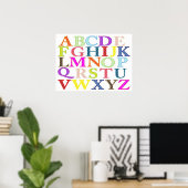 Poster de l'alphabet coloré (Bureau à domicile)