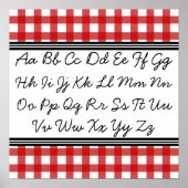 Poster de l'alphabet cursif (Devant)