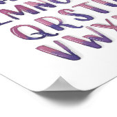 Poster de l'alphabet d'aquarelle (Coin)