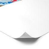 Poster de l'alphabet du jeu de carte - Horizontal (Coin)