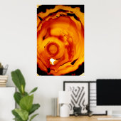 Poster de l'Amber Fire Rock Mineral (Bureau à domicile)