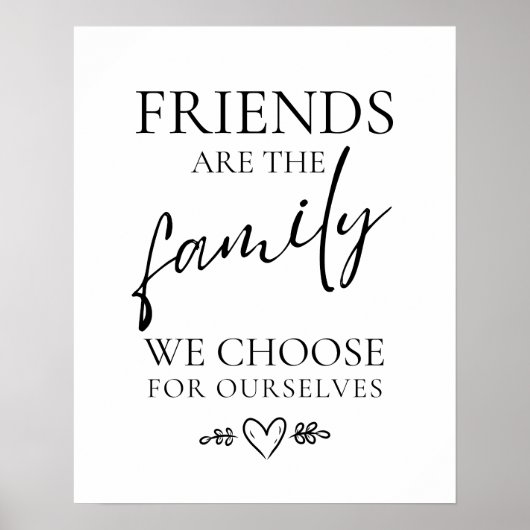 Poster de l'amitié, Les amis sont une affiche de l (Devant)