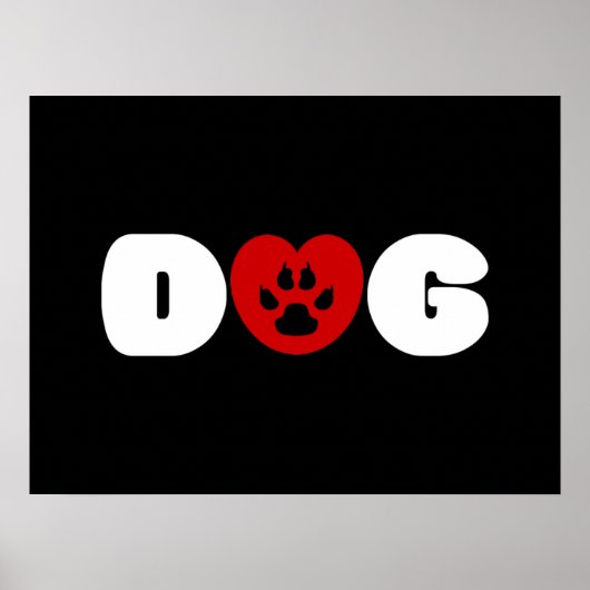Poster de l'amour pour le chien (Devant)
