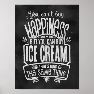 Poster de l'amoureux de la crème glacée
