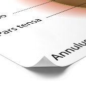 Poster de l'anatomie du tympan humain (Coin)