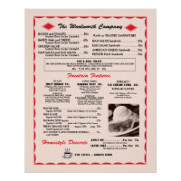 Poster de l'ancien menu
