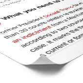 Poster de l'ancien président Trump (Coin)