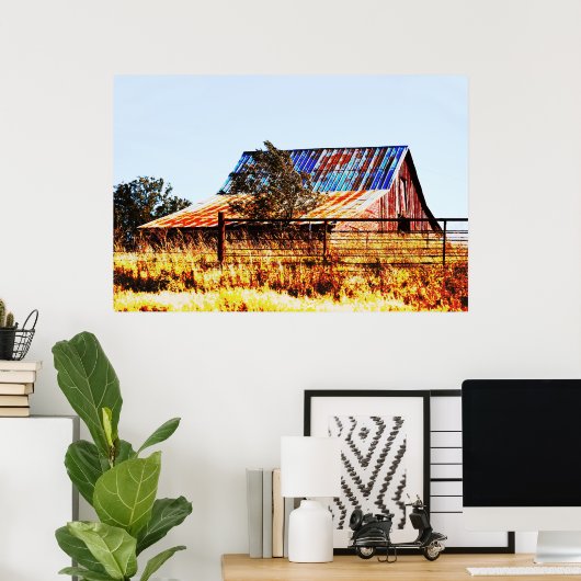 Poster de l'ancienne grange oubliée (Bureau à domicile)