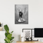 Poster de l'ange brisé du coeur (Bureau à domicile)