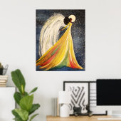 Poster de l'ange clair de lune (Bureau à domicile)
