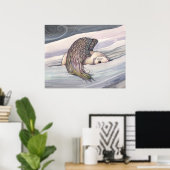 Poster de l'Ange de l'ours polaire par Molly Harri (Bureau à domicile)