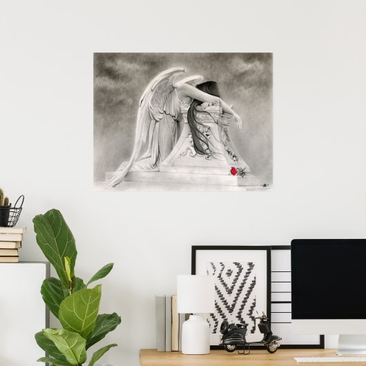 Poster de l'ange de pleurs (Bureau à domicile)