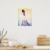 Poster de l'ange de prière (16x20) (Cuisine)