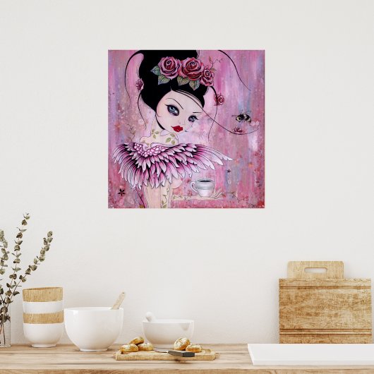 Poster de l'Ange du Café (Cuisine)