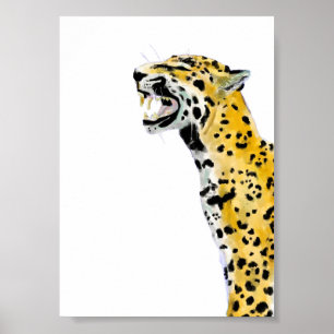 Poster de l'animal Vintage Cheetah