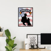 Poster de l'animateur de chiens scout du Vietnam (Bureau à domicile)