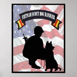 Poster de l'animateur de chiens scout du Vietnam