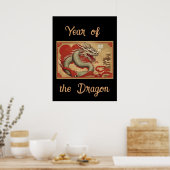Poster de l'année du dragon (Cuisine)