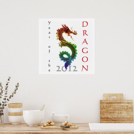 Poster de l'année du Dragon 2012 (Cuisine)