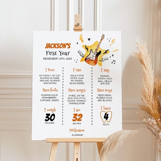 Poster de l'Anniversaire de Guitare One Rocks