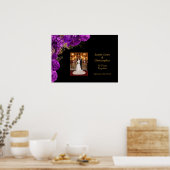 Poster de l'anniversaire du Mariage Floral Purple (Cuisine)