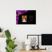 Poster de l'anniversaire du Mariage Floral Purple (Bureau à domicile)