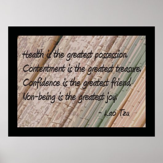 Poster de Lao Tzu Health (Devant)