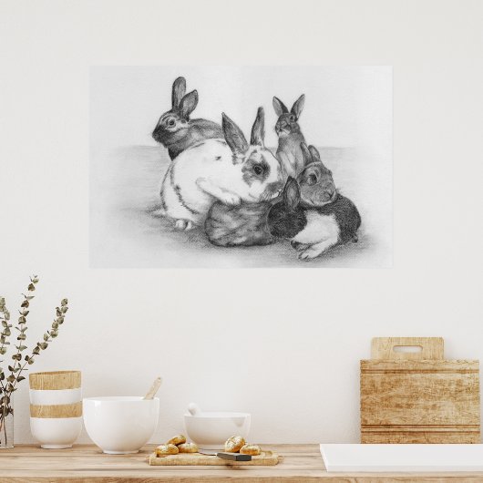 Poster de lapin (Cuisine)