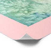 Poster de lapin de fleur imprimé (Coin)