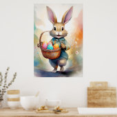 Poster de lapin de Pâques Imaginaire (Cuisine)