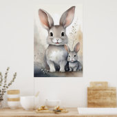 Poster de lapin lapin Imaginaire (Cuisine)