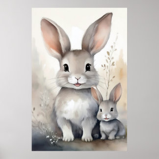 Poster de lapin lapin Imaginaire