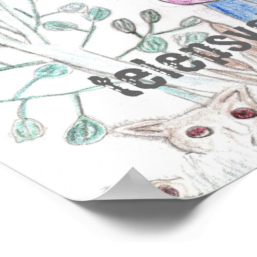 Poster de lapin télepsychopathique (Coin)