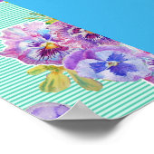 Poster de l'Aqua de la Bugie Bleue Rose (Coin)