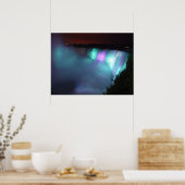 Poster de l'aqua violet nocturne de Niagara Falls  (Cuisine)