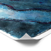 Poster de l'aquarelle Abstraite (Coin)