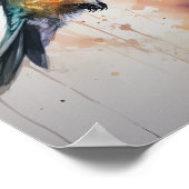 Poster de l'Aquarelle de colibri (Coin)