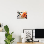Poster de l'Aquarelle de colibri (Bureau à domicile)