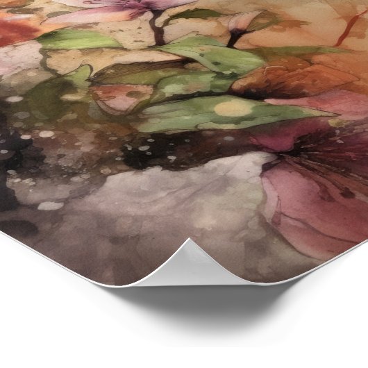 Poster de l'Aquarelle de colibri (Coin)