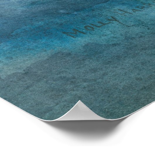 Poster de l'Aquarelle de phoque de harpe (Coin)