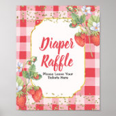 Poster de l'aquarelle douce Berry Diaper Raffle (Devant)