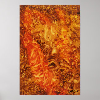 Poster de l'aquarelle "Ménagerie de l'Homme" par u